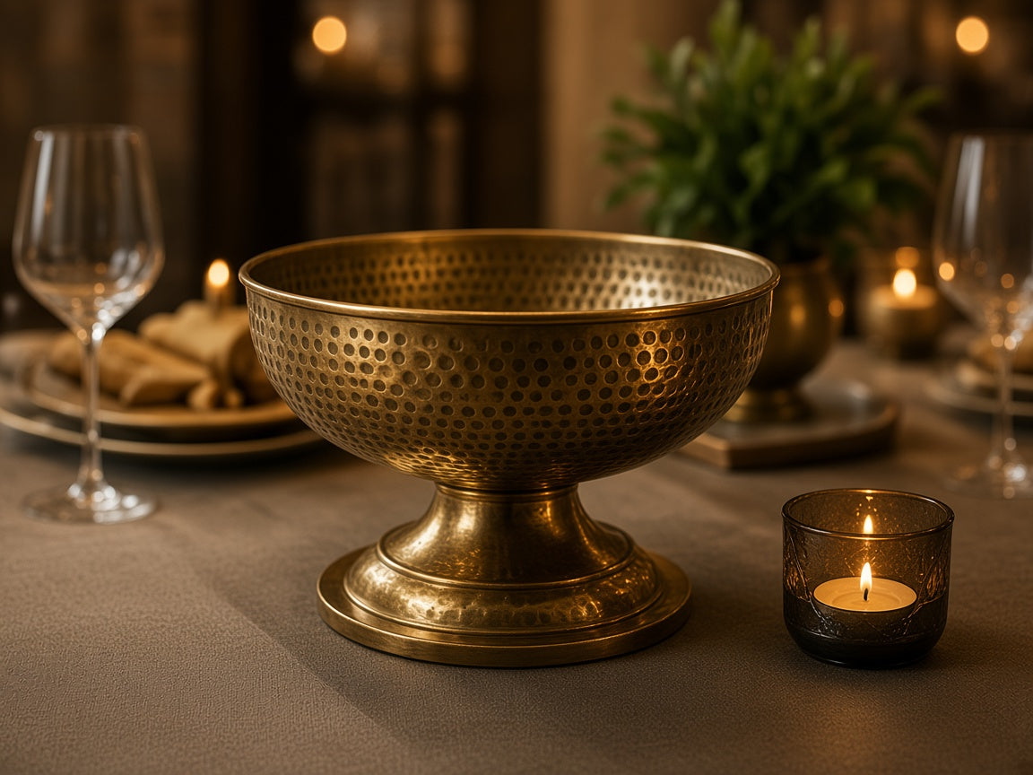 Hammered Brass Bowl